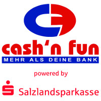 Logo Cash'n fun, powered by Salzlandsparkasse